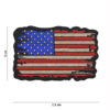 Embleem stof fijn geweven vlag USA vintage #7136