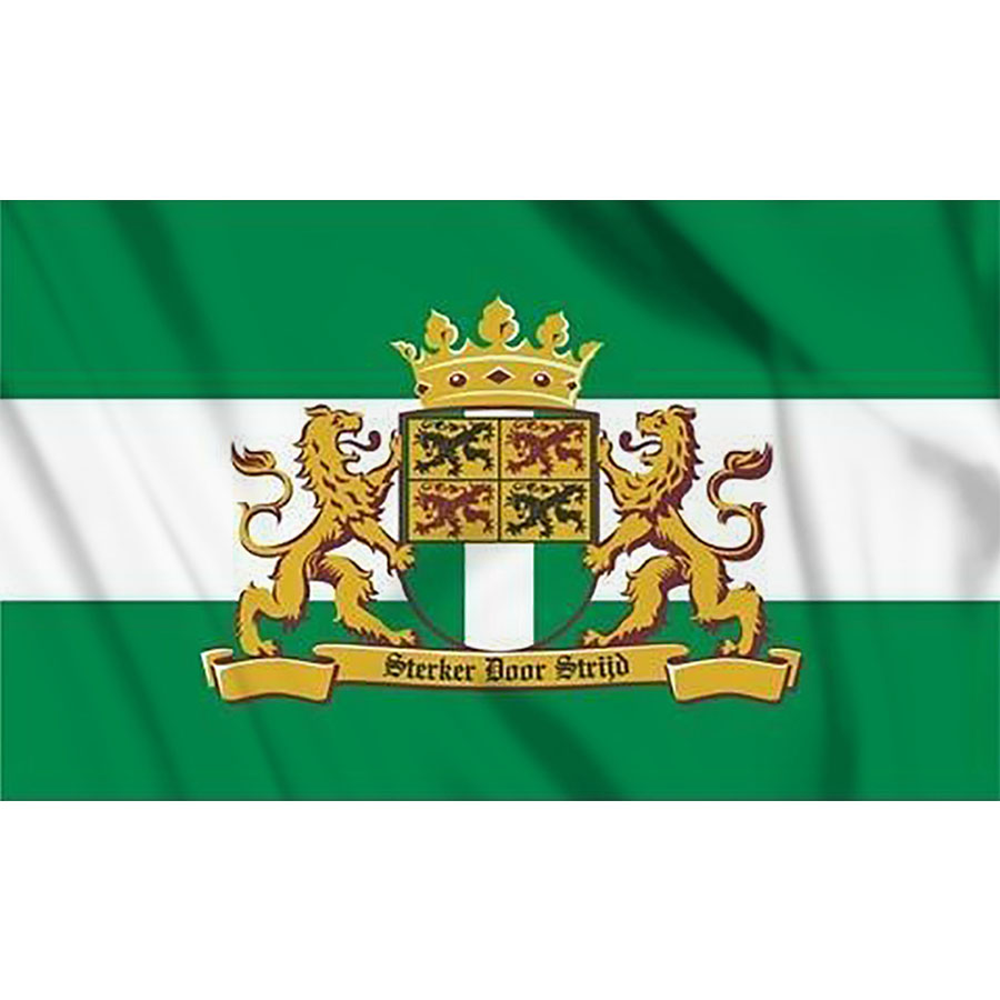 Vlag Rotterdam met leeuw Vlag Rotterdam met leeuw