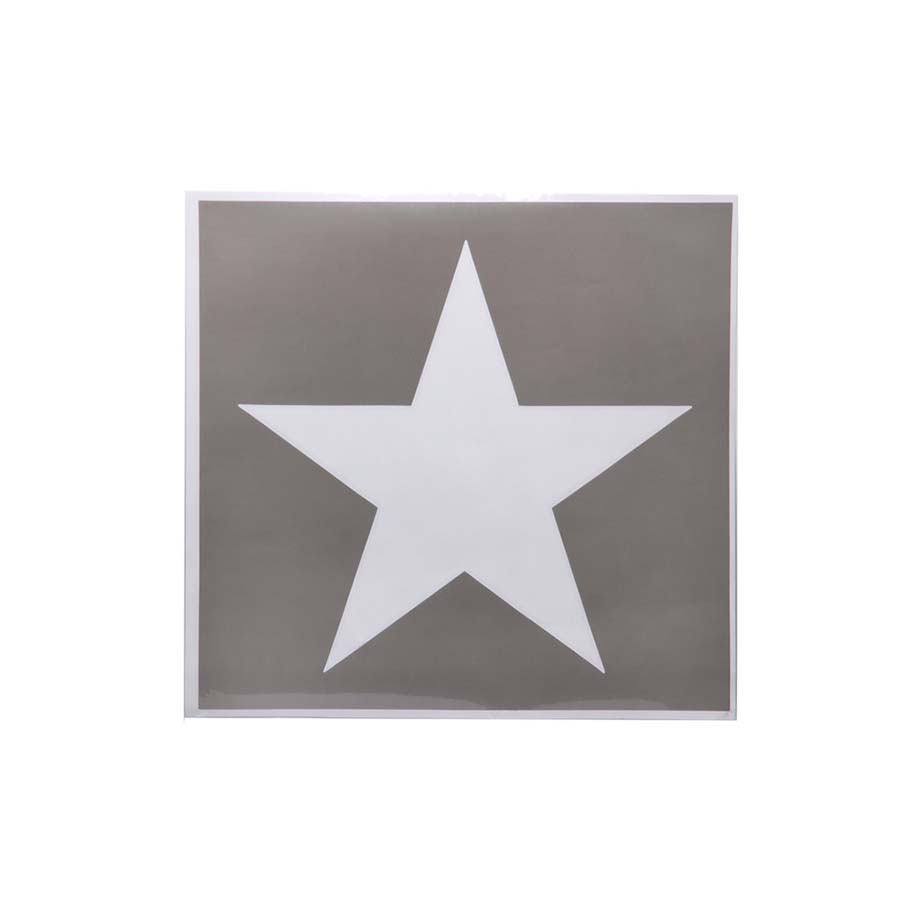 Sjabloon sticker U.S. star middel