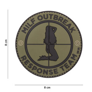 Embleem 3D PVC Milf Outbreak groen #18006
