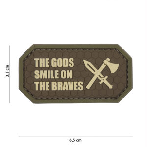 Embleem 3D PVC The Gods smile on the braves bruin #11140
