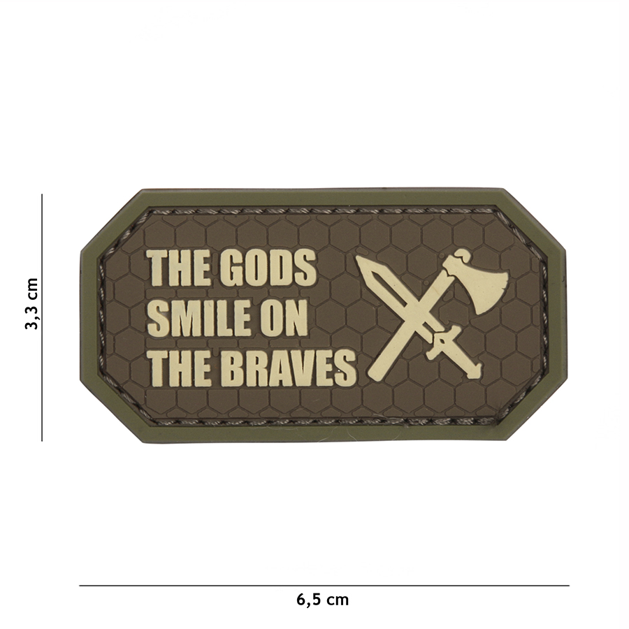 Embleem 3D PVC The Gods smile on the braves bruin #11140