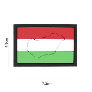 Embleem 3D PVC Hongarije met contour #4121