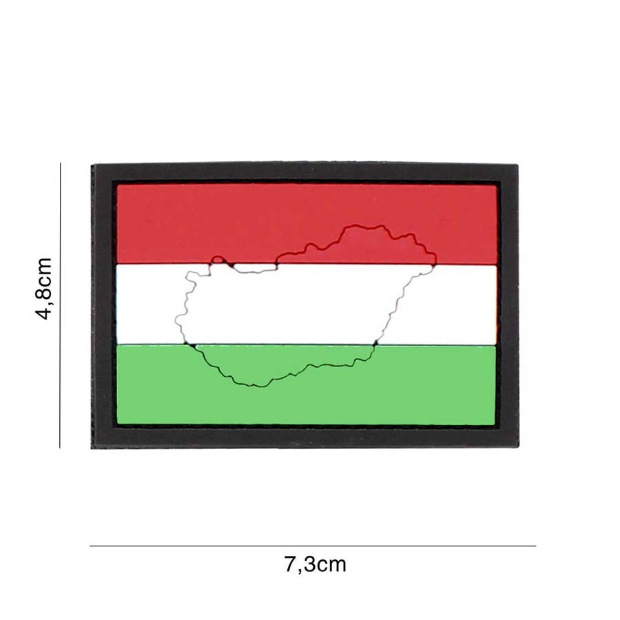 Embleem 3D PVC Hongarije met contour #4121