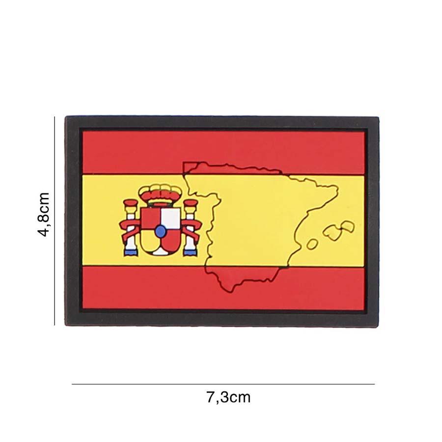 Embleem 3D PVC Spanje met contour #5114