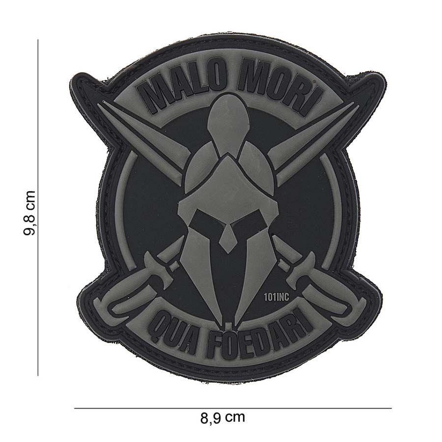 Embleem 3D PVC Malo Mori grijs #10113