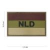 Embleem 3D PVC NLD bruin/ecru #13044