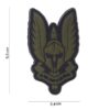Embleem 3D PVC Spartan groen #10099