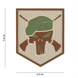 Embleem 3D PVC Commando Punisher coyote #13076