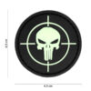 Embleem 3D PVC Punisher vizier glow in the dark #20026