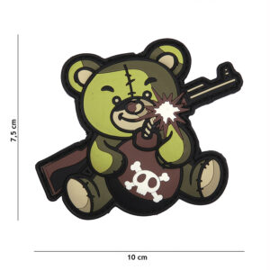 Embleem 3D PVC Terreur Teddy groen #9014