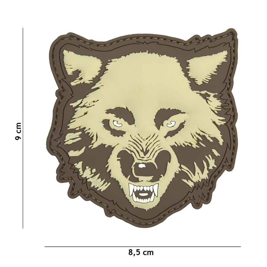 Embleem 3D PVC Wolf coyote #9055
