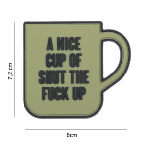 Embleem 3D PVC A nice cup groen #8096