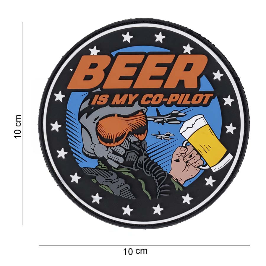 Embleem 3D PVC Beer is my Co-pilot #9064