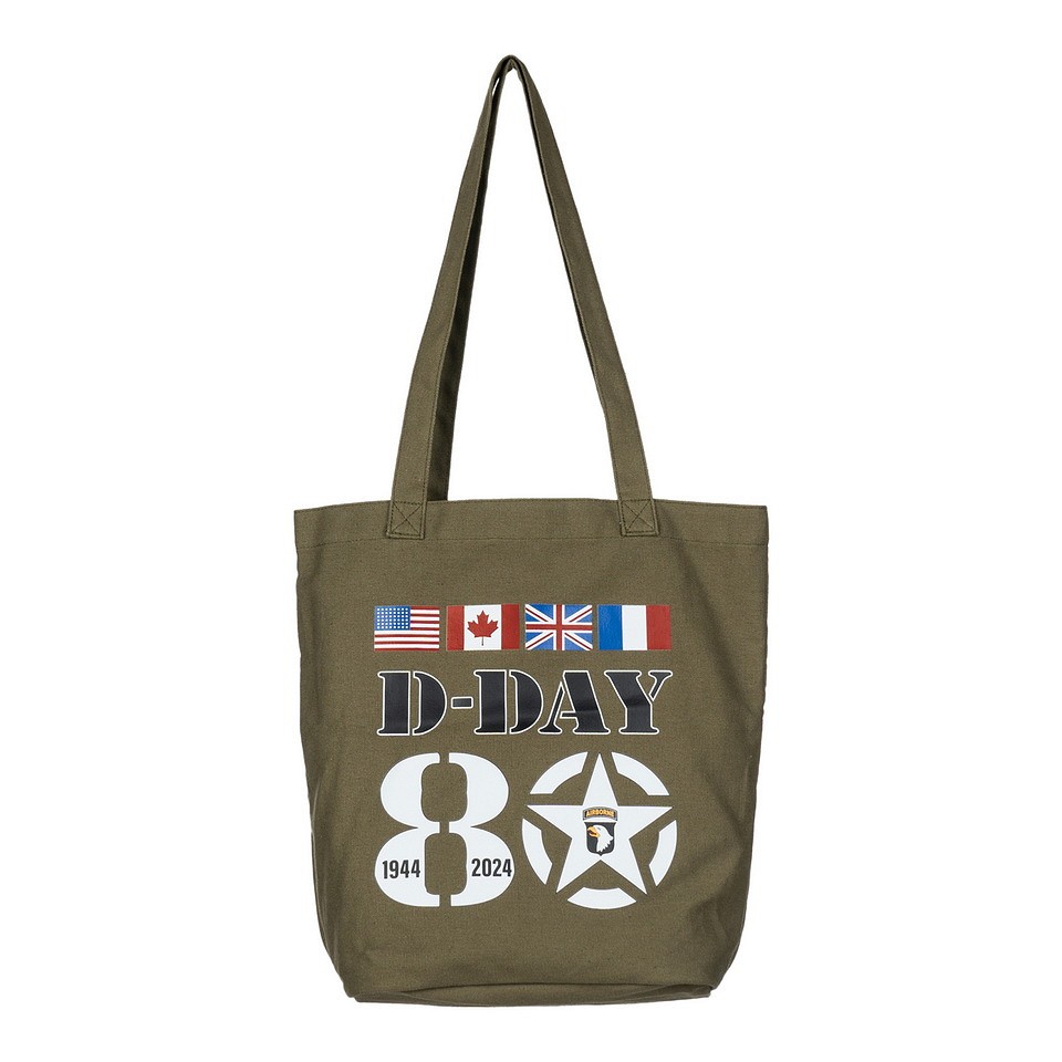 Canvas draagtas D-Day 44 vlaggen Canvas draagtas D-Day 44 vlaggen