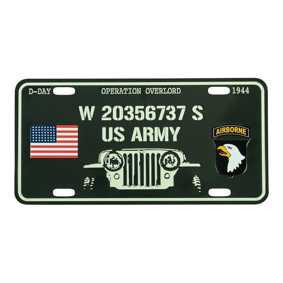 Nummerplaat D-Day Willys Nummerplaat D-Day Willys