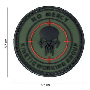 Embleem 3D PVC No mercy kinetic working group #11166