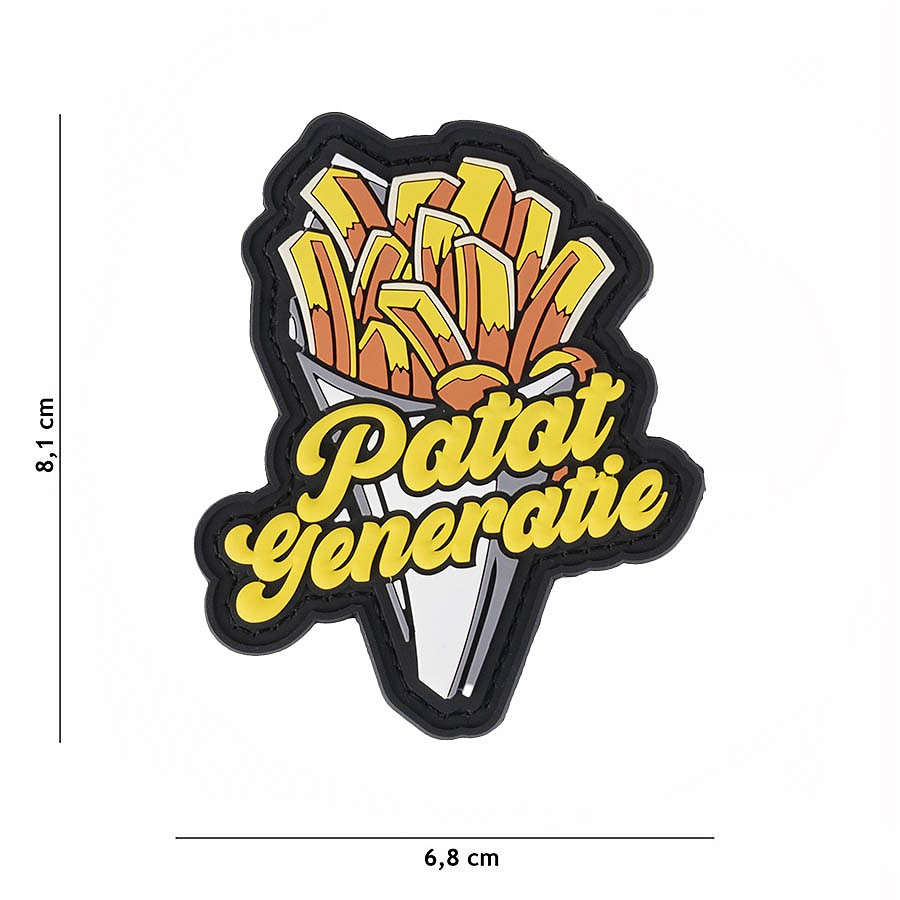 Embleem 3D PVC Patat generatie #10038 Embleem 3D PVC Patat generatie #10038