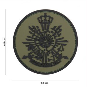 Embleem 3D PVC Korps Mariniers groen/zwart #20050