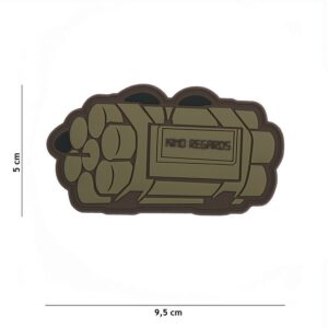 Embleem 3D PVC Kind regards coyote #8101