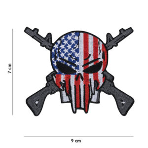 Embleem stof Punisher weapons USA #17065