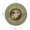 Embleem 3D PVC United States Marine Corps bruin #18071