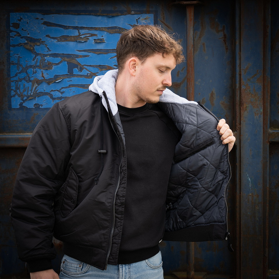 Fostex Garments MA-1 hooded bomber jack - Afbeelding 14