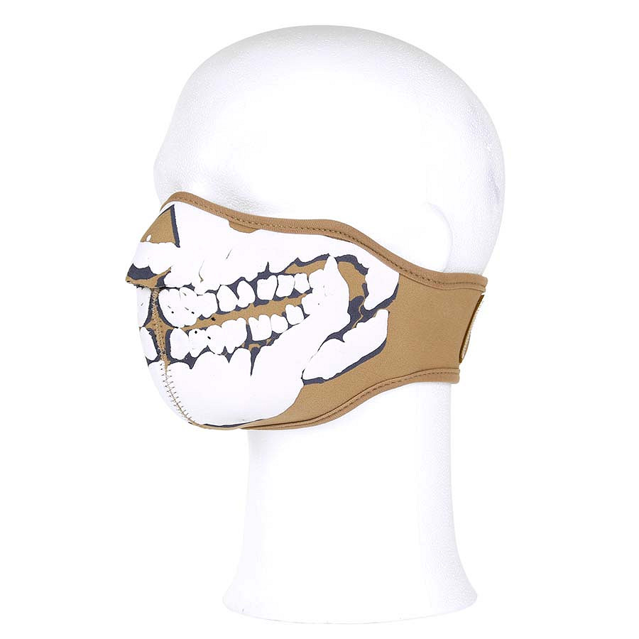 101 INC Gezichts masker neopreen skull 3D - Afbeelding 3