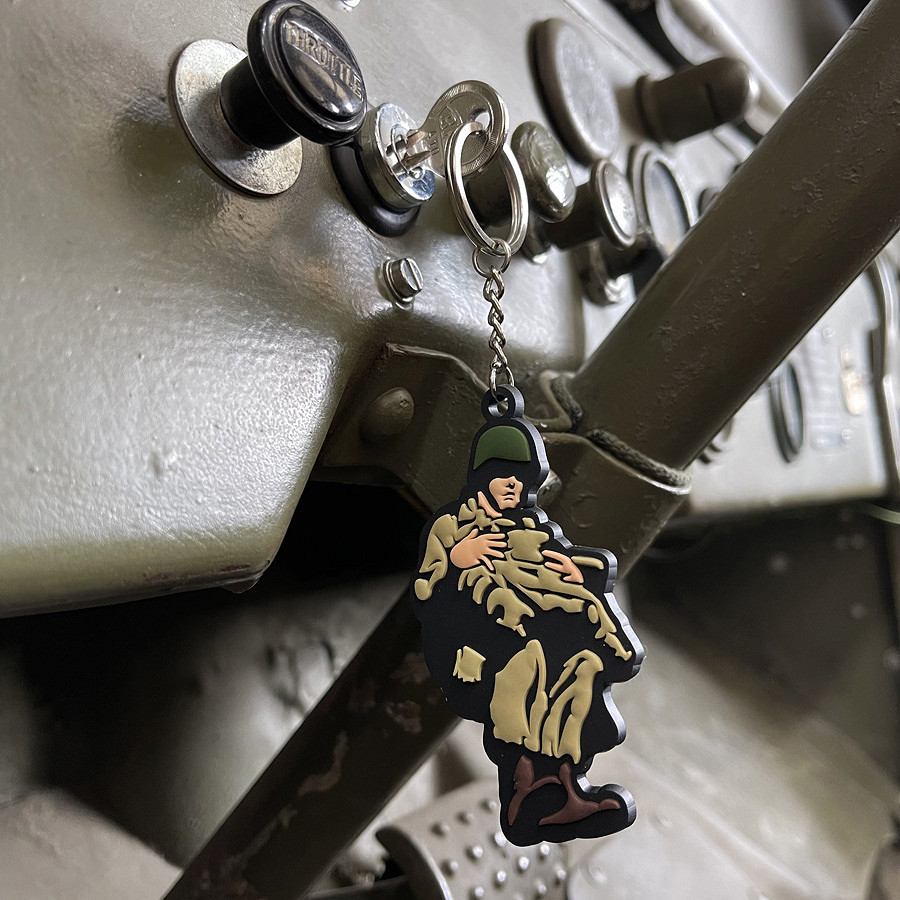 Fostex WWII Series Sleutelhanger 3D PVC WWII Paratrooper #106 - Afbeelding 2