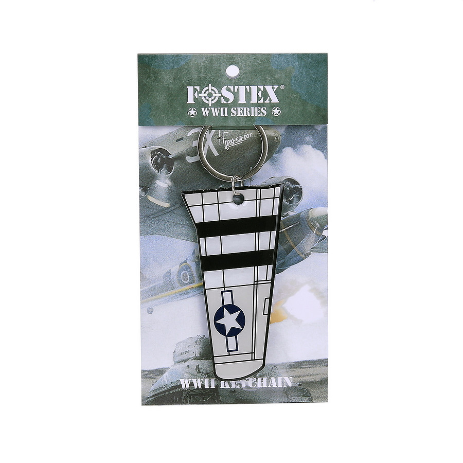 Fostex WWII Series Sleutelhanger P-51 Mustang Wing Metal #102 - Afbeelding 3