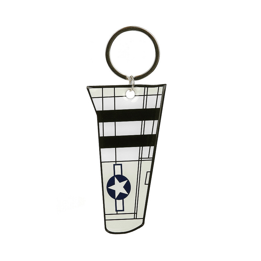 Fostex WWII Series Sleutelhanger P-51 Mustang Wing Metal #102 - Afbeelding 4