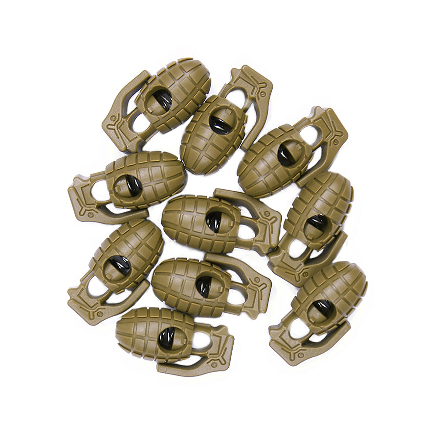 Tactical cord stopper handgranaat set 10 st. Tactical cord stopper handgranaat set 10 st.