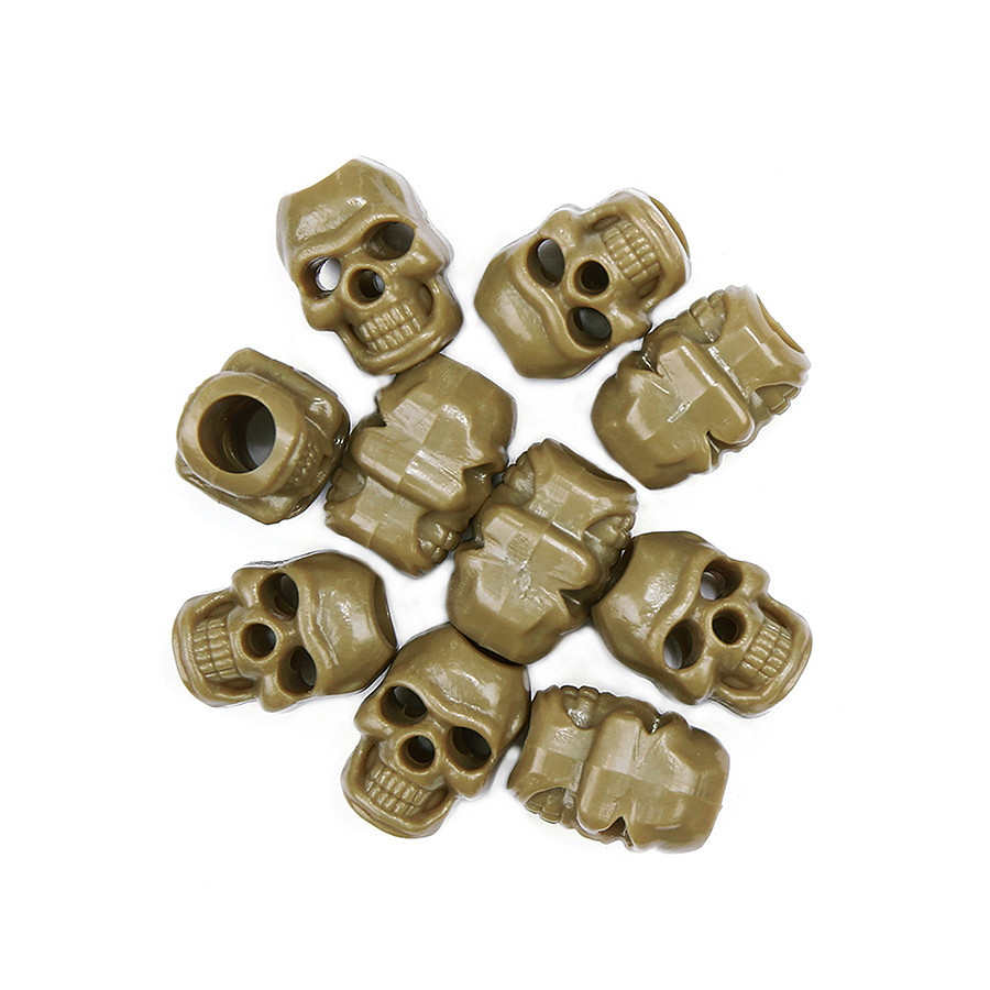 Tactical cord stopper skull set 10 st.