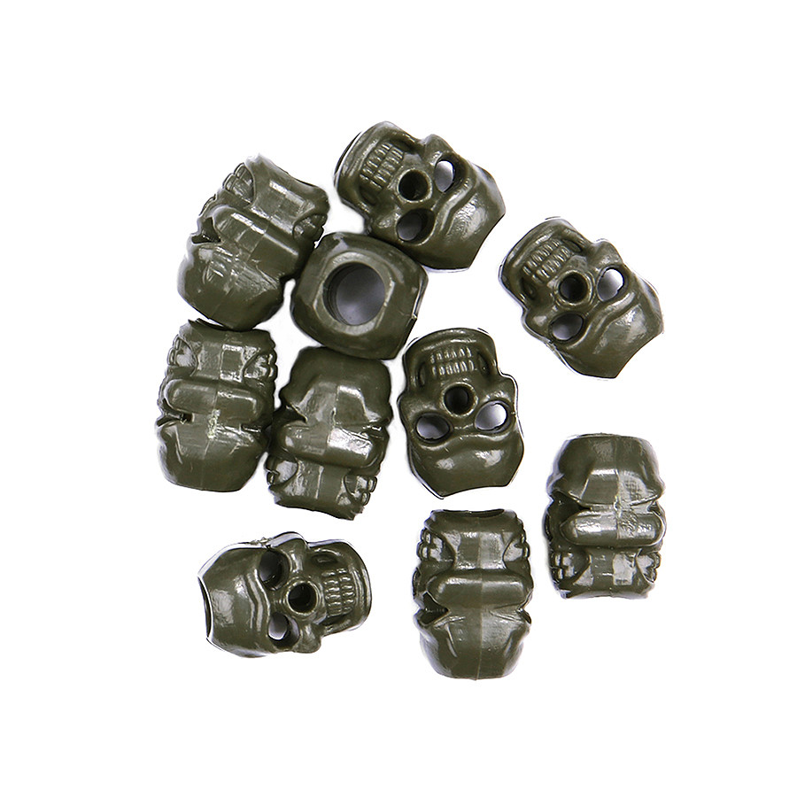 Tactical cord stopper skull set 10 st.