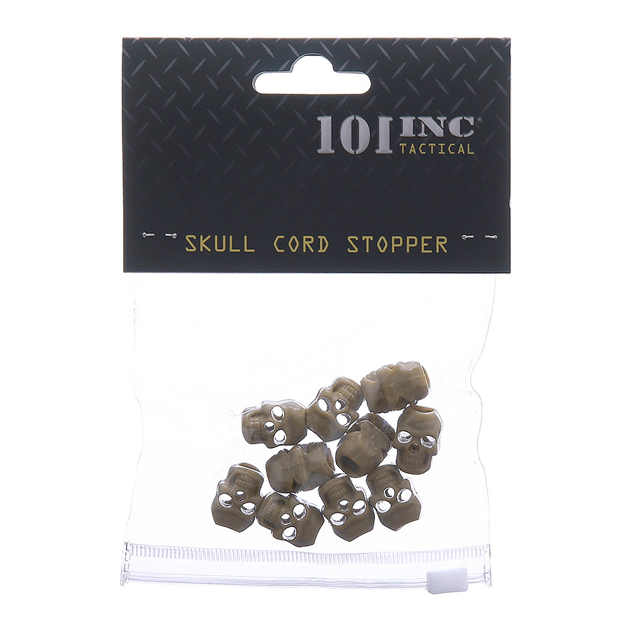 101 INC Tactical cord stopper skull set 10 st. - Afbeelding 3