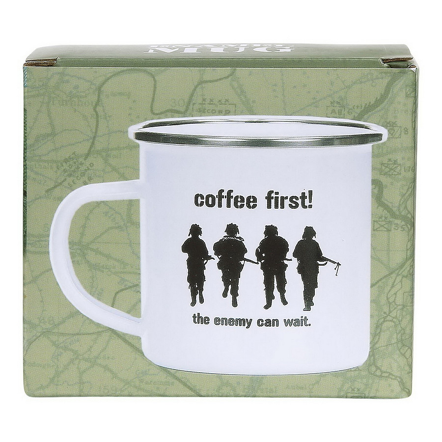 Fostex WWII Series Emaille mok Coffee First! - Afbeelding 6