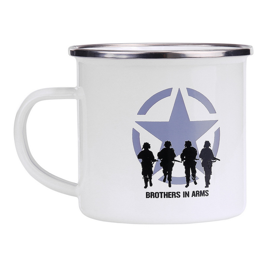 Emaille mok Brothers in Arms Emaille mok Brothers in Arms