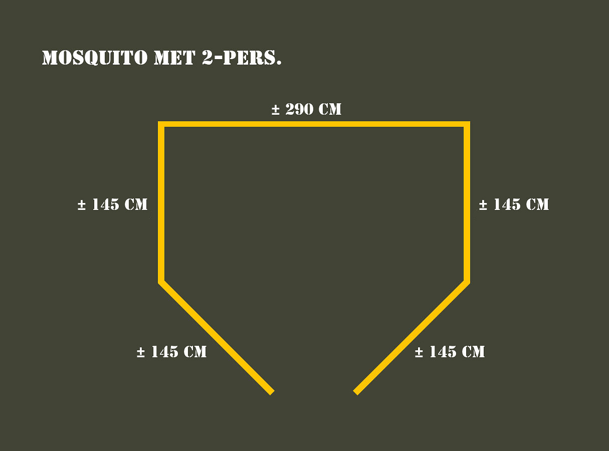 Fosco Industries Muskietnet 2-pers. - Afbeelding 2