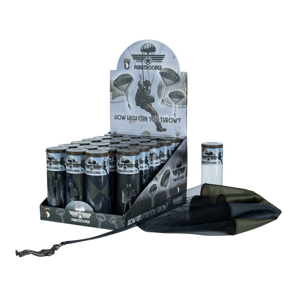 Fostex WWII Series Paratrooper parachute in display 24 st. - Afbeelding 3