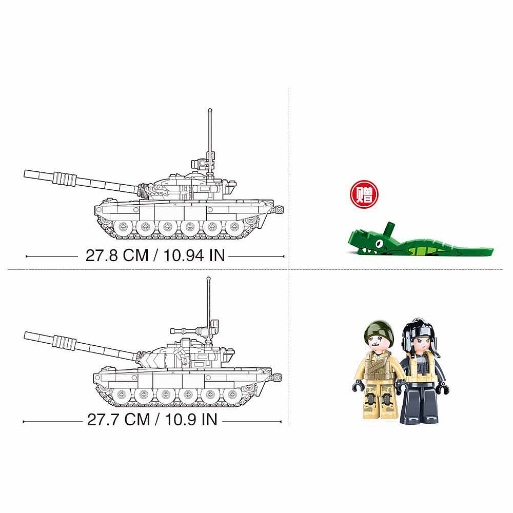 Sluban Sluban STRV103 Main battle tank M38-B1011 #16157 - Afbeelding 4