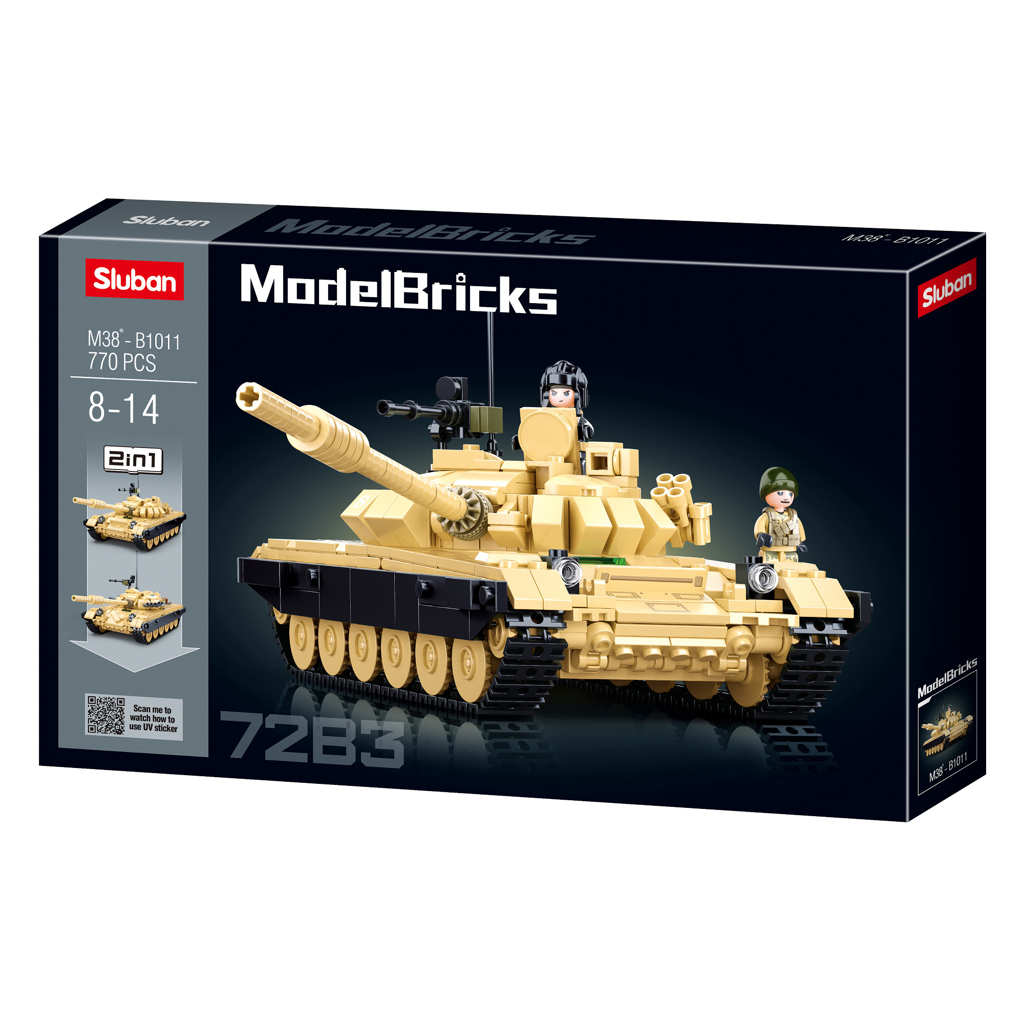 Sluban Sluban STRV103 Main battle tank M38-B1011 #16157 - Afbeelding 5