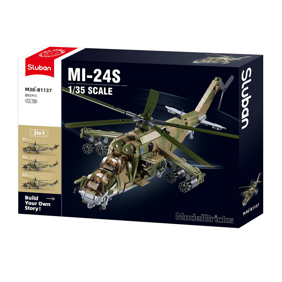Sluban Sluban MI-24S Gunship M38-B1137 #16072 - Afbeelding 5