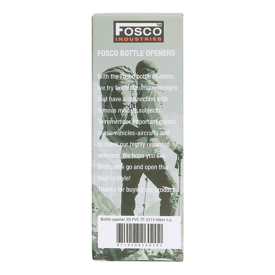 Fosco Industries Flesopener 3D PVC TF-2215 Hiker - Afbeelding 4