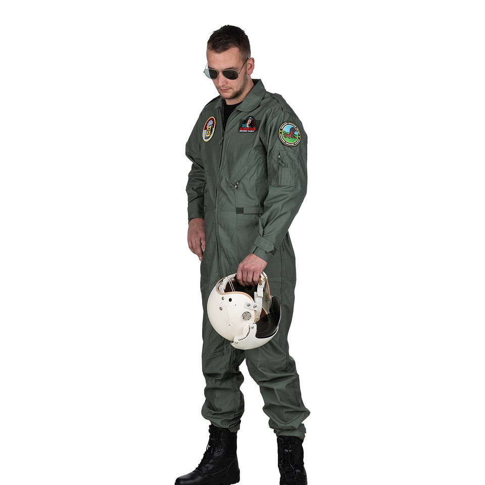 Fostex Garments Embleem stof Kiss me before flight met klittenband #13033 - Afbeelding 2