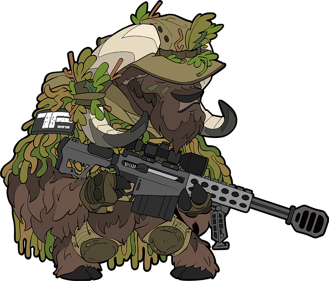 Task Force 2215 TF-2215 Embleem 3D PVC Sniper Ox Nr.3 #23013 - Afbeelding 2