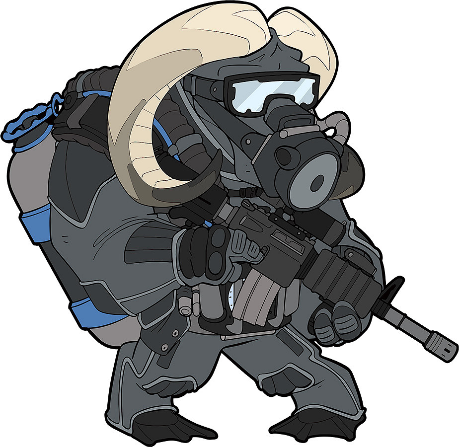 Task Force 2215 TF-2215 Embleem 3D PVC Frogman Ox Nr.5 #23015 - Afbeelding 2