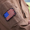 Embleem stof fijn geweven vlag USA vintage #7136 - Thumbnail Image 2