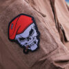 Embleem stof fijn geweven Skull sigaar #7142 - Thumbnail Image 2