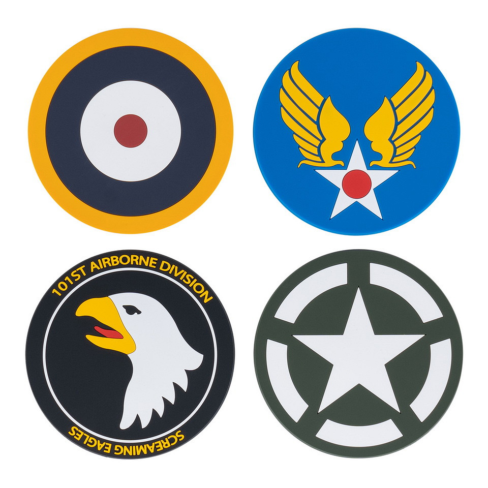 Fostex WWII Series Set PVC WWII onderzetters 4 stuks - Afbeelding 2