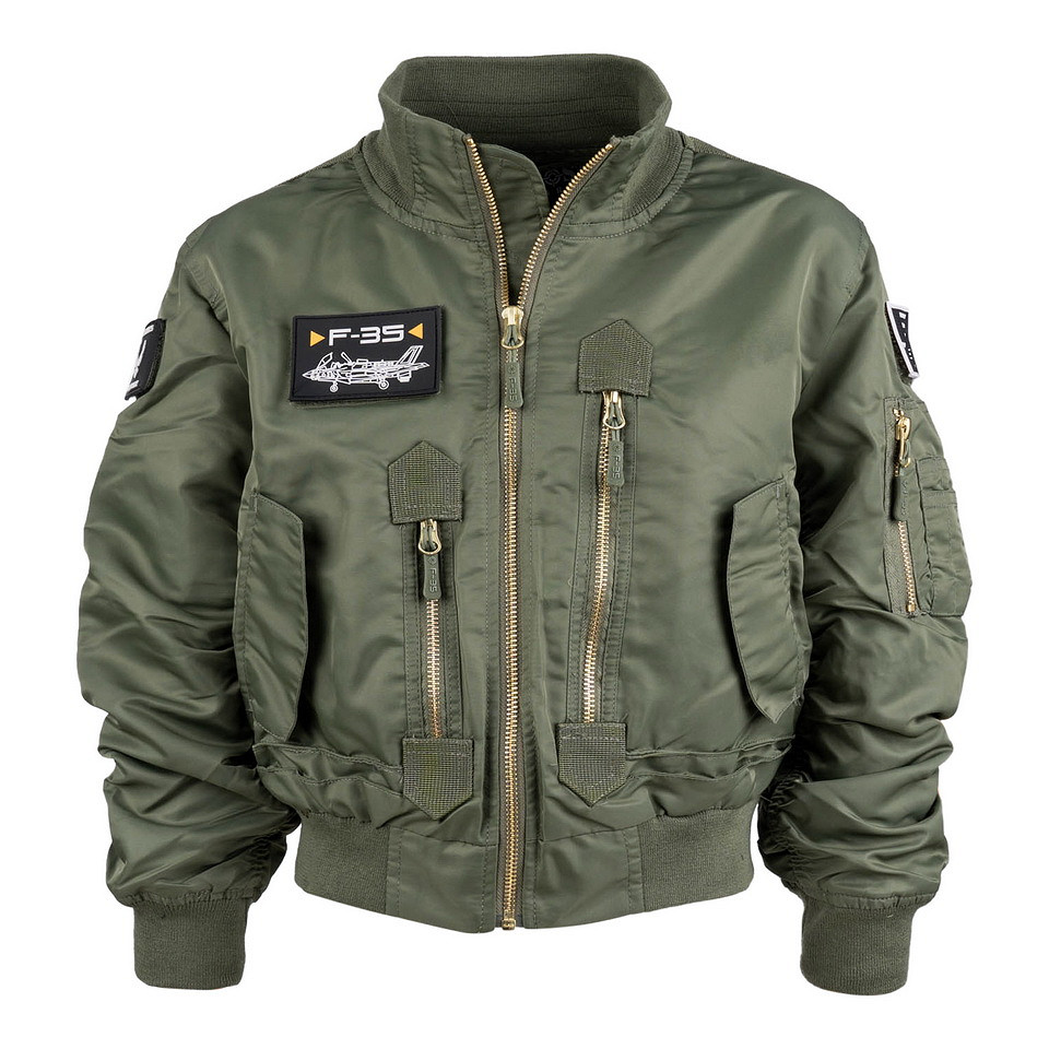 Fostex Garments Kinder F-35 Flight Jacket - Afbeelding 2